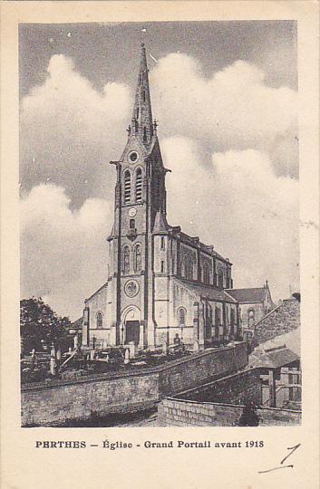 France Perthes Eglise Grand Portail avant 1918