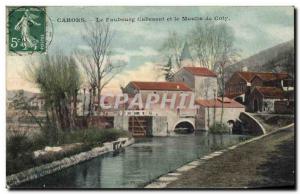 Postcard Old water mill Cahors Cabessut suburb and windmill Coty