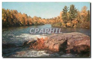 Modern Postcard Philippines Rugged Rocks and a Rapid River amid Autumn Colorama