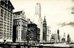 IL, Chicago, Illinois, RPPC, Michigan Avenue, North from Art Institute, APS Phot