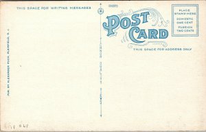 Vtg 1920s Public Library Old Car Plainfield New Jersey NJ Postcard
