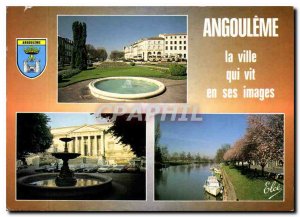 Modern Postcard Angouleme town that lives in his images