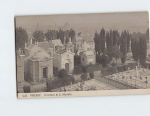 Postcard Cimitero di S. Miniato Florence Italy