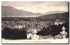 Old Postcard Aix les Bains Vue Generale and Lac Du Bourget