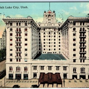 c1910s Salt Lake City, UT Hotel Utah Building Litho Souvenir Postcard MA Vtg A60