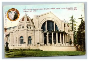 Vintage 1909 Postcard Manufacturers Building Alaska Yukon Pacific Exposition