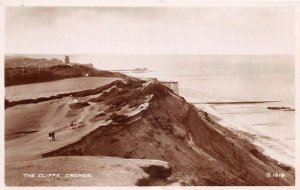 Cromer England The Cliffs Scenic View Real Photo Postcard AA110965