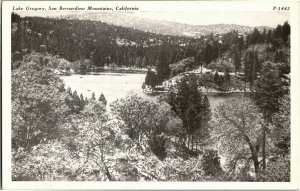 Lake Gregory, San Bernardino Mountains, CA Vintage Postcard A07