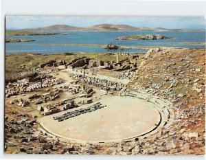 Postcard The Theater, Delos, Greece