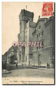 Old Postcard Lyon Church of Immaculate Conception