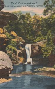 Marble Falls between Harrison and Jasper AR, Arkansas - pm 1955 - Linen