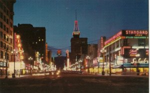 SALT LAKE CITY , Utah, 1950-1960s; Main Street at Night
