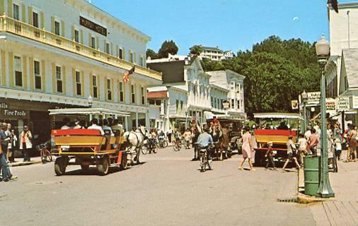 MI - Mackinac Island Street Scene