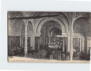 Postcard Salle des Concerts, Grand Cercle, Aix-les-Bains, France