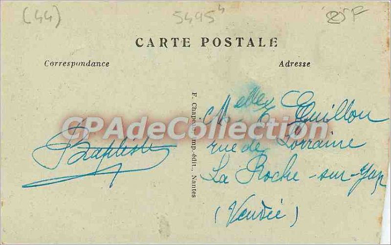 Postcard Old Clisson (L I) The Castle Gate Prison for Men