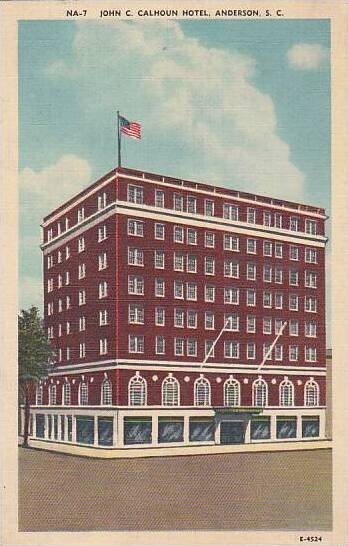 South Carolina Anderson John C Calhoun Hotel 1941