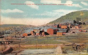 H46/ Cripple Creek Colorado Postcard  Goldfield  c1910 Independence Mine