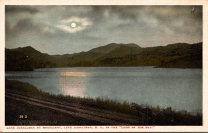 North Carolina Lake Junaluska By Moonlight