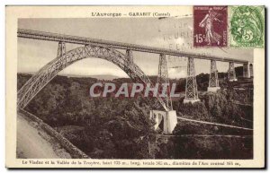 Old Postcard Auvergne The Garabit Viaduct and the Valley of Truyere