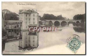 Old Postcard Suze Les Moulins