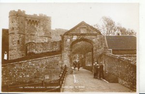 Isle of Wight Postcard - Entrance To Carisbrooke Castle - Real Photo - Ref 6922A