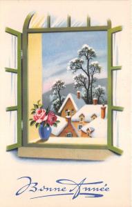 BG20589  bonne annee new year flower winter landscape france