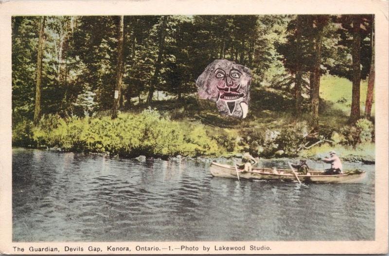 The Guardian Devils Gap Kenora ON Ontario c1950 Postcard D70