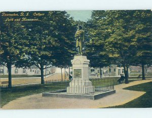 Divided-back MONUMENT SCENE Pawtucket Rhode Island RI AE8042