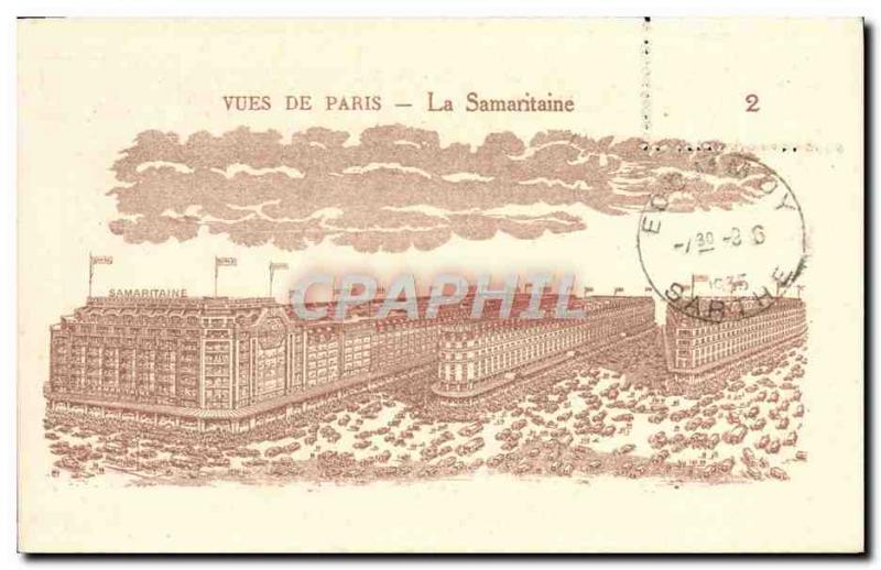 Old Postcard The Paris Samantaine