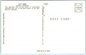 Postcard - City Park - Salisbury, Maryland