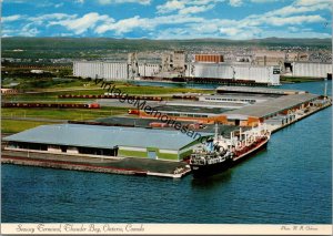 Seaway Terminal Thunder Bay Ontario Canada Postcard PC359