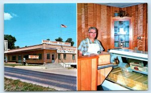 STOCKTON CHEESE FACTORY, Missouri MO ~ Ozark Aroma Cheese c1960s  Postcard