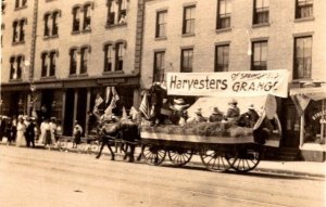 RPPC  Harvesters Grange of Springfield  Patriotic Parade Float   Postcard