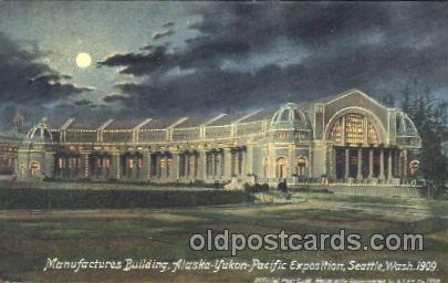 Manufactures Building 1909 Alaska - Yukon Pacific Exposition Seattle Washingt...