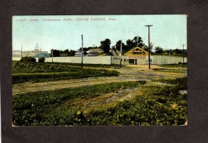 IA Alamo Amusement Park Cedar Rapids Iowa Vintage Postcard 1907