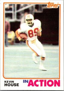 1982 Topps Football Card Kevin House In Action Tampa Baay Buccaneers sk8706