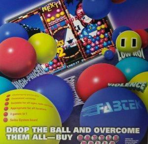 Battle Balls Arcade Flyer Original 1996 Fabtek Video Game 8.5 x 11 Retro