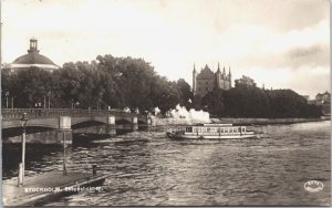 Sweden Stockholm Skeppsholmen Vintage RPPC 04.13