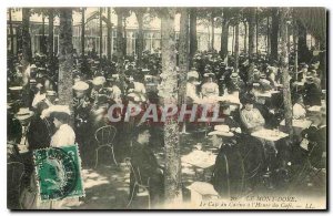 Old postcard Le Mont Dore Le Cafe du Casino of the Hoeur Cafe