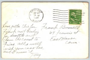 RPPC  Spokane Falls  Wisconsin  Postcard