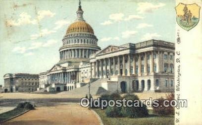 Washington DC State Capital USA 1908 light wear postal used 1908