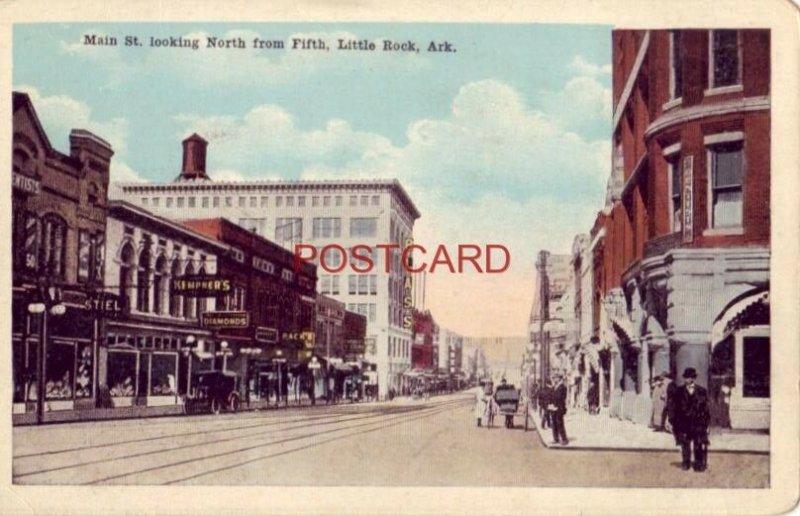 MAIN ST. LOOKING NORTH FROM Fifth, LITTLE ROCK, ARK.