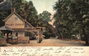 Vintage Postcard 1908 Valley Green Inn Hotel Wissahickon Philadelphia Penn. PA