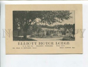 3172270 USA ADVERTISING Elliott Motor Lodge Kearney Nebraska