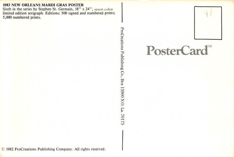 Mardi Gras Poster, New Orleans  