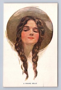 A PRAIRIE BELLE GLAMOUR ARTIST SIGNED HARRISON FISHER POSTCARD FINNISH SERIES !!