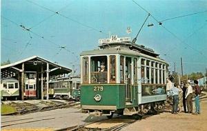 ME, Kennebunkport, Maine, Seashore Trolley Museum, Train 279, Dexter Press 74403