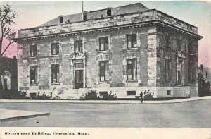 Government Building, Crookston, Minnesota ca 1910s Vintage Postcard