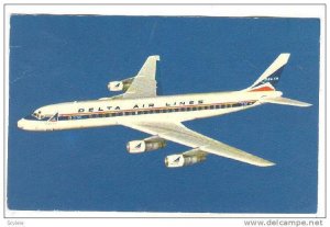 DELTA DC-8 Fanjet airplane 60-70s