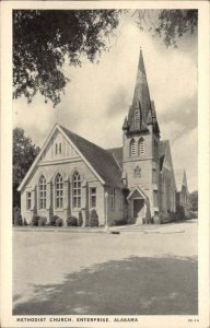 Enterprise Alabama AL Methodist Church Vintage Postcard